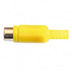Konektor Cinch (RCA) samice - žlutá barva